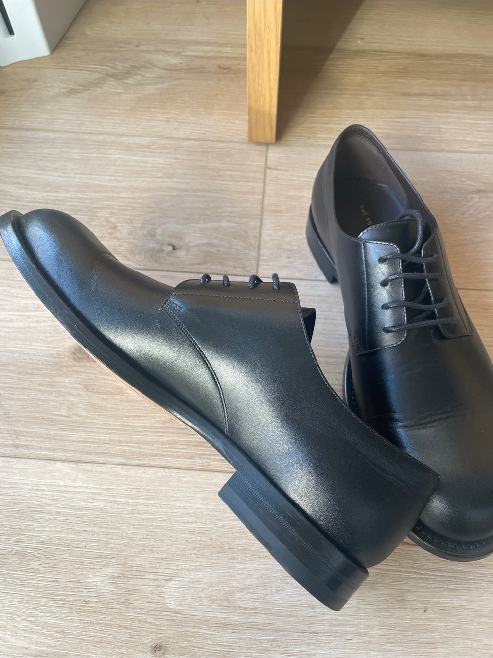 NWOT The Row Black Leather Novus Derby - Picture 3 of 8